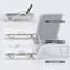 Chaise longue de patio réglable en aluminium avec accoudoirs et conception résistante aux intempéries-845947086