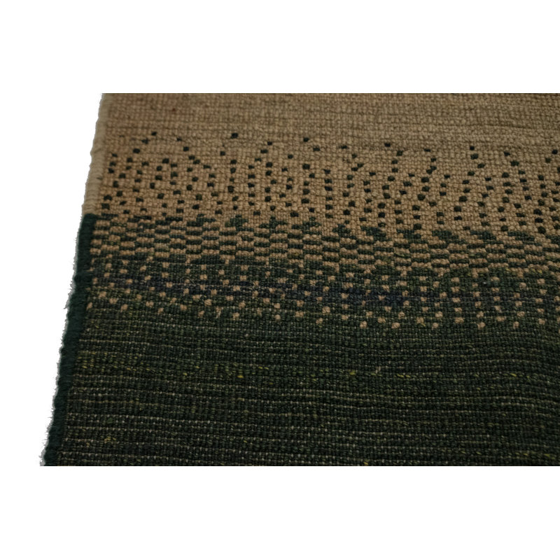 Tapis rouge en laine noué à la main Krol