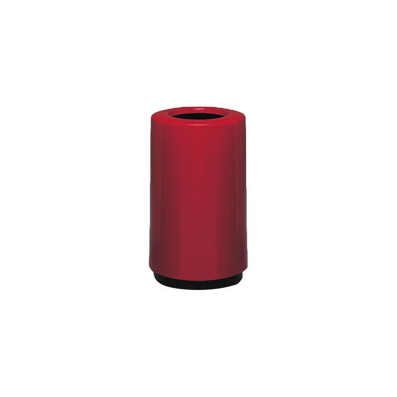 Poubelle 21 gallons receptacle Top Entry Round, Rouge terre