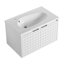 Meuble-lavabo mural 30 po avec lavabo, portes à fermeture en douceur, pour petite salle de bain