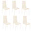 Etzel Set of 4 Modern Faux Leather Armless High Back Dining Chairs-60418012-110274555