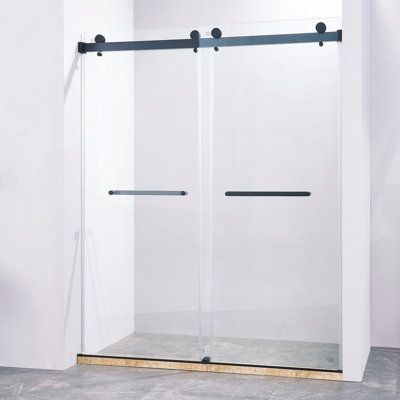 Sophisticated Double Sliding Shower Door for Stylish Bathrooms, Enhancing Space and Privacy