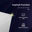 iBathUK Glowvia Wall Mounted LED Illuminated Mirror, Modern Mirror for Bathroom with Touch Sensor & Demister Pad, 600 x 800mm