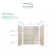 Expressions 60'' W 48'' D 72'' H Glue Up Solid Surface Wall