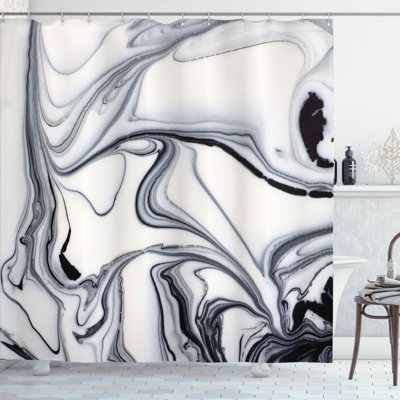 Abstract Shower Curtain with Hooks Included