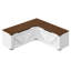 Banc de rangement en L Farmhouse