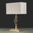 Bratton 45Cm Twist Rectangle Antique Brass Table Lamp