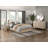 Austen Organic Modern 38" Round Wall Mirror with Light Oak Ceruse Wood Frame