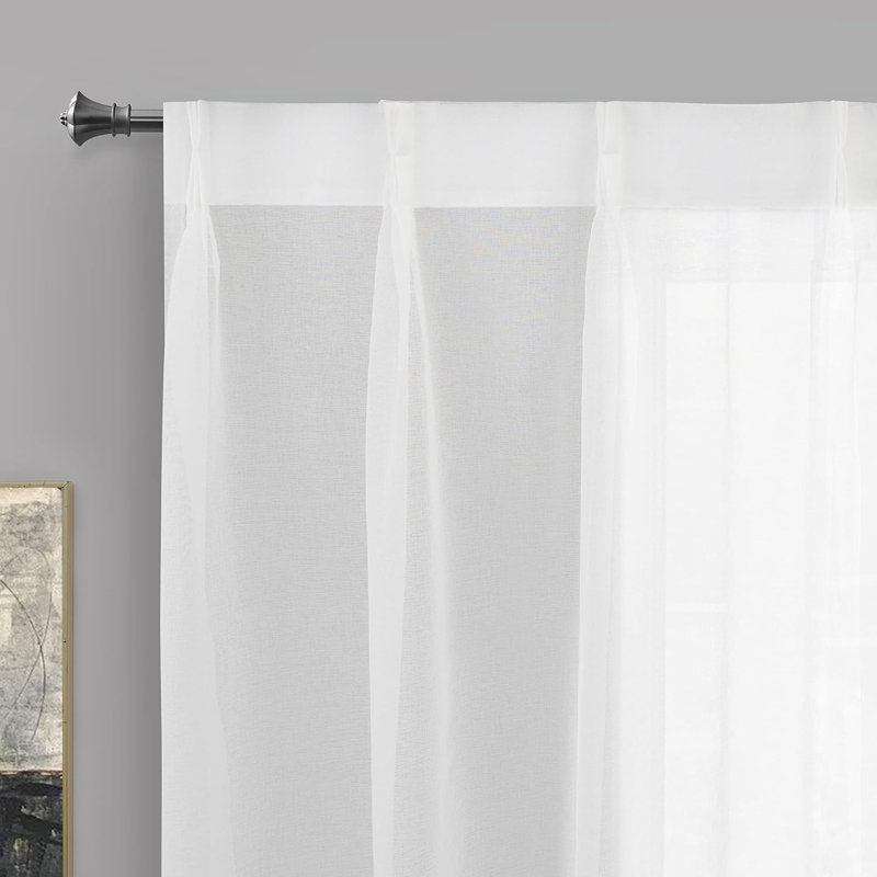 Rideau en polyester Darda, L 42 po x L 84 po