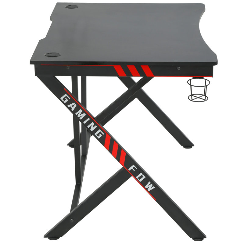 Bureau de jeu avec porte-gobelet
