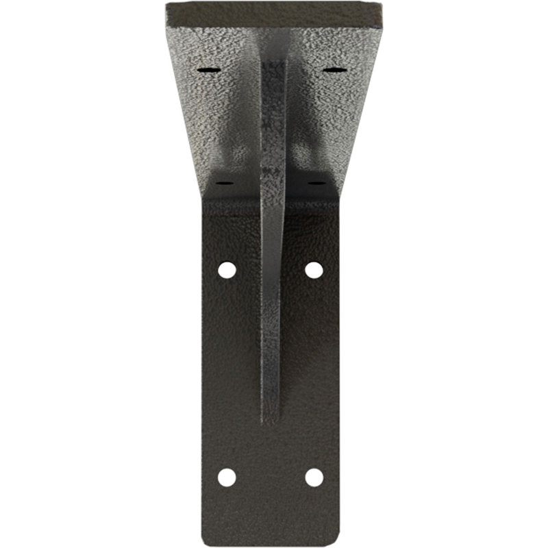 2"W x 12"D x 5 1/4"H Embrey Steel Bracket, Hammered Gray, 5.25" H x 2" W x 12" D, Hammered Gray