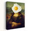 «Mona Lisa Fried Egg Classic Modern surreal Portrait», reproduction d'art mural-129717566