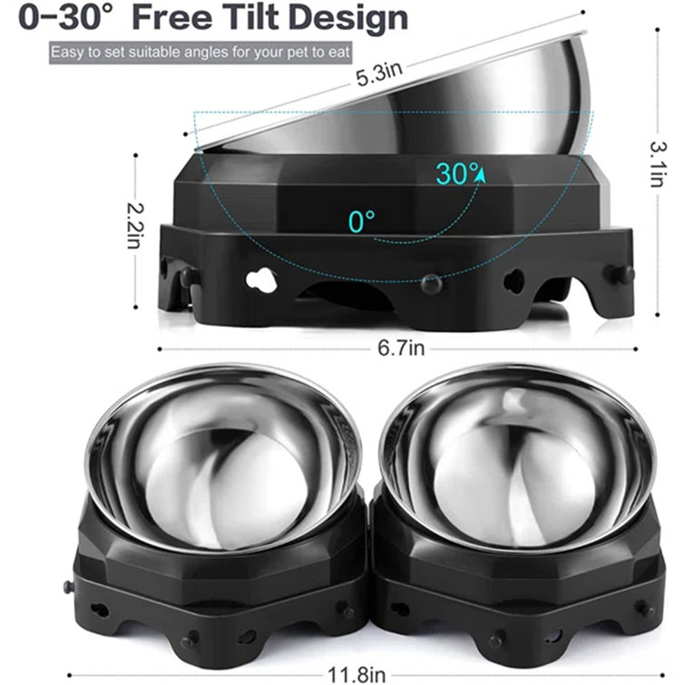 Elevated Pet Bowls Gearonic