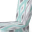 Chaise d'appoint bleue et grise Ikat Ogee