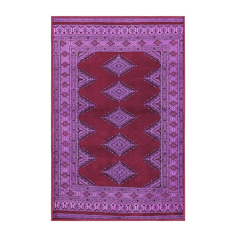 Washable Oriental Indoor Rug, Rectangle 7' x 10'