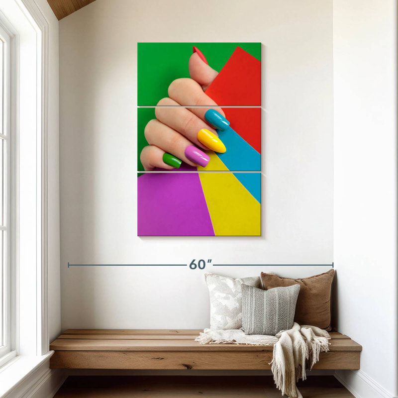 Shuttleworth Vibrant Nails, 45" H x 28" W