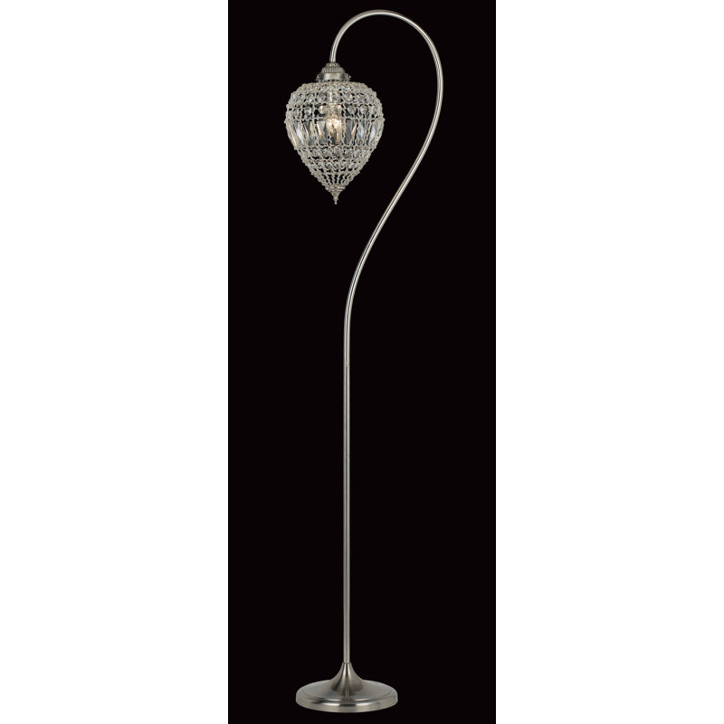 Worcester 170cm Arched Floor Lamp with Outlet