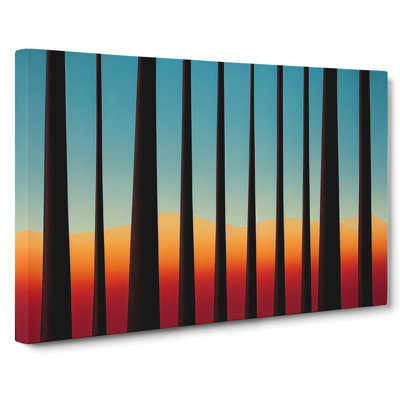 Bold Abstract Pine Tree Forest Vol.2 - Wrapped Canvas