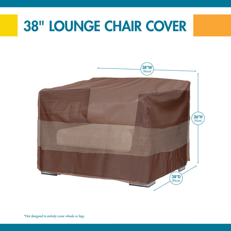 Steve Ultimate Waterproof Outdoor Adirondack Chair Cover, 36" H x 40" W x 40" D