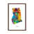 Classic Brown Wood Floater Framed