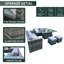 Rattan Wicker 8 - Person Garden Lounge Set with Cushions