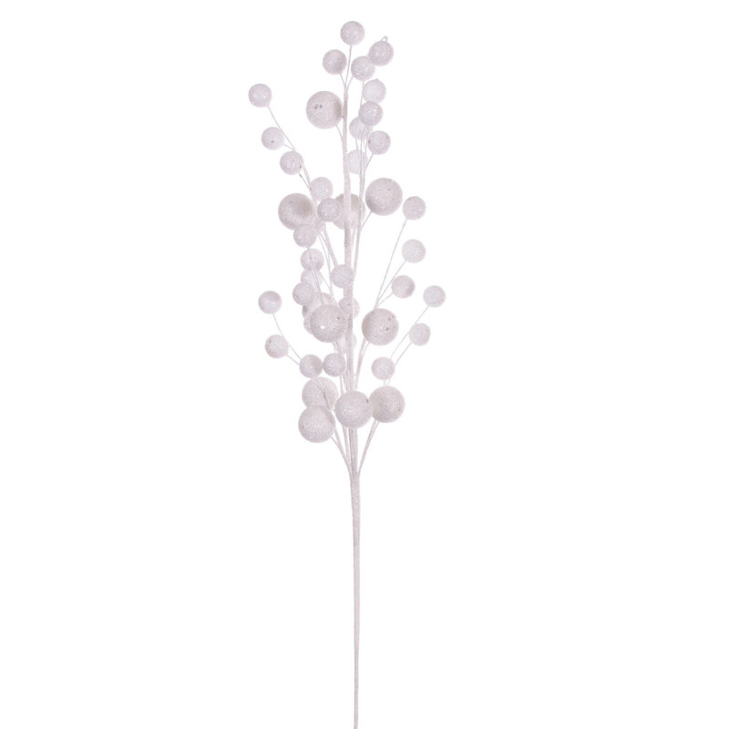 27" Baby Multi Ball Glitter Spray, 4 per bag., White