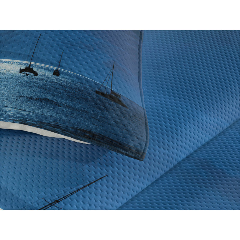 Hypnotic Coastal Polyester Coverlet