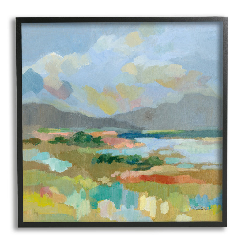 "Stupell Industries", art abstrait sur toile, paysage de prairie, par Silvia Vassileva, H 17 po x l 17 po x P 1,5 po
