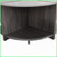 Table basse industrielle grise 4 pièces pour salon / jardin - rangement à 2 niveaux, peu encombrant Assemblage facile