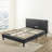 Alexanra Vegan Leather Platform Bed-383572094