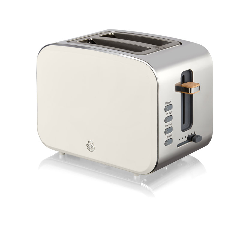 Swan 2 Slice Nordic Toaster, White