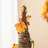 24"H Fall Rattan Berries and Maple Leaves Table Tree