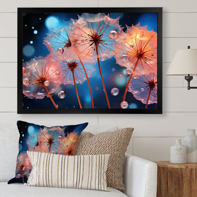 «Teal Dandelion Dancing in the Morning», reproduction sur toile