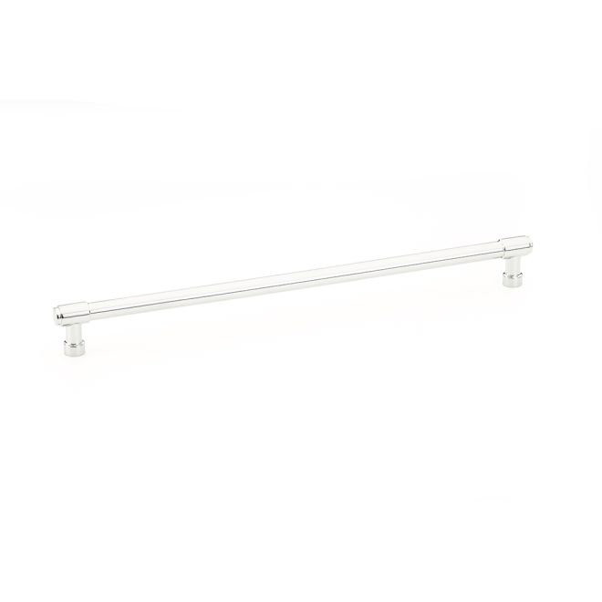 Emtek Jasper Bar Cabinet Pull, Polished Chrome, 12" Center To Center