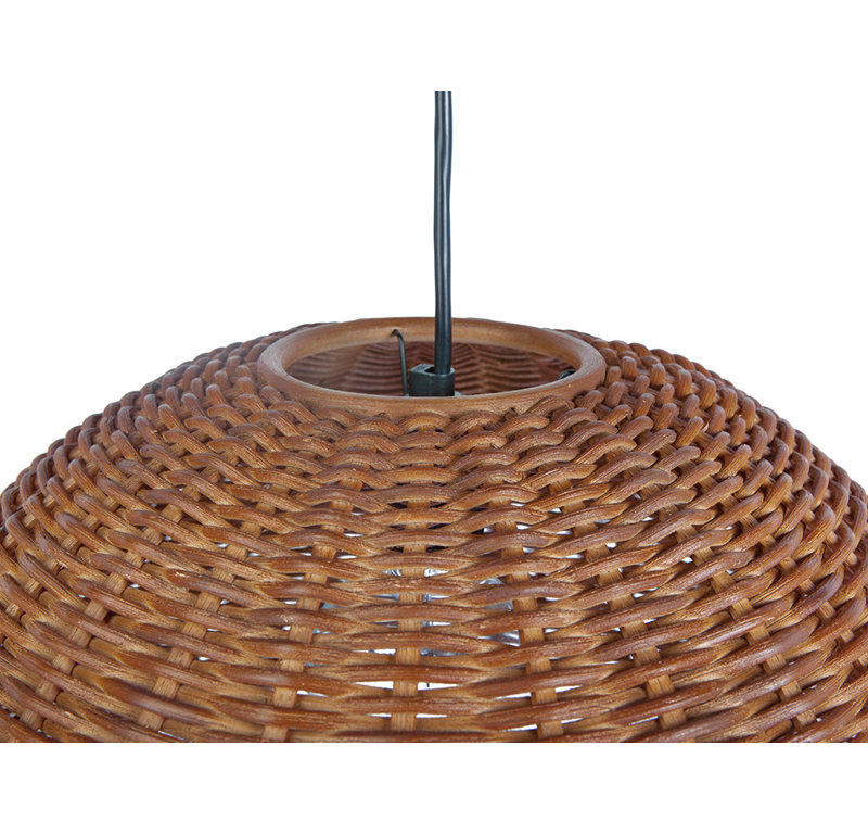 Hatsu 1 - Light Single Pendant, Rustic Brown
