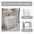 36'' Single Bathroom Vanity Base Only