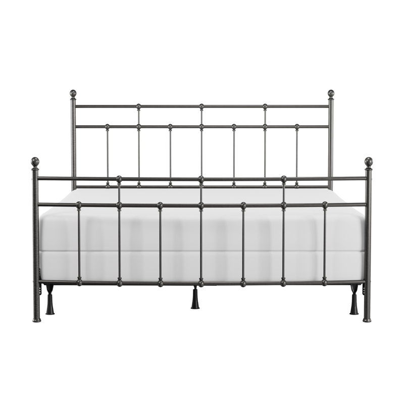 Eccleshall Metal Open-Frame Bed, Antique Bronze, King