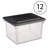 Versatile Clear Organizing Storage File Box w/ Lid
