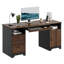 Bureau de direction en bois manufacturé de 59 po avec plateau pour clavier Daylie-1854292547