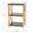 Metal and Reclaimed Wood 3-Tier Side Wood