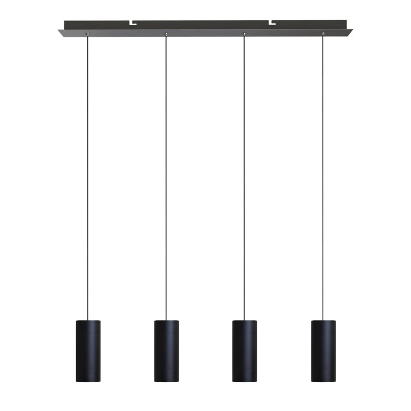 Bludovice 4 - Light Kitchen Island Pendant, Black