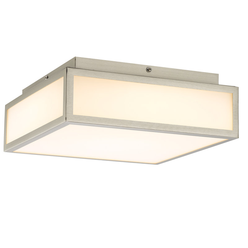 10" Brushed Nickel Integrated LED Flush Mount Ceiling Fixture, Brushed Nickel