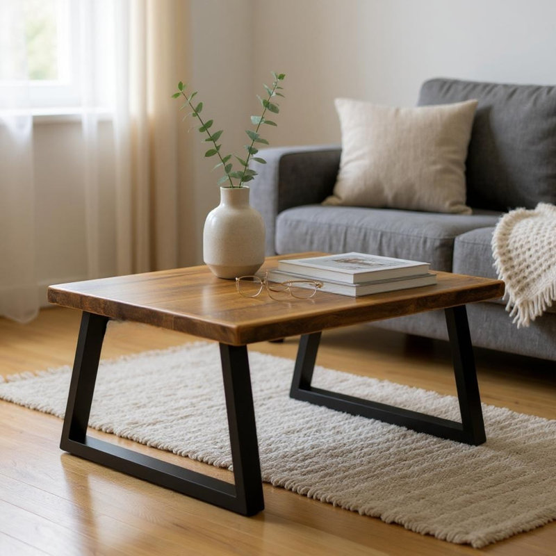 Table basse The Urban Craftsman, H 16,5 po x L 30 po x l 42 po, Marron foncé