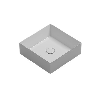 Lavabo de salle de bain vasque carré en céramique Track