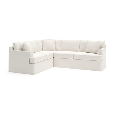 Conradina 2-Piece Slipcovered Sectional by Birch Lane
