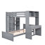 Lit mezzanine avec lit autonome, tablettes, bureau et garde-robe-700251593-700251594