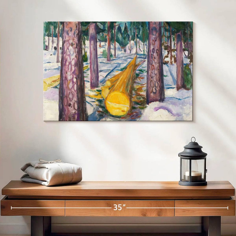 Alvord la bûche jaune, H 16 po x l 24 po