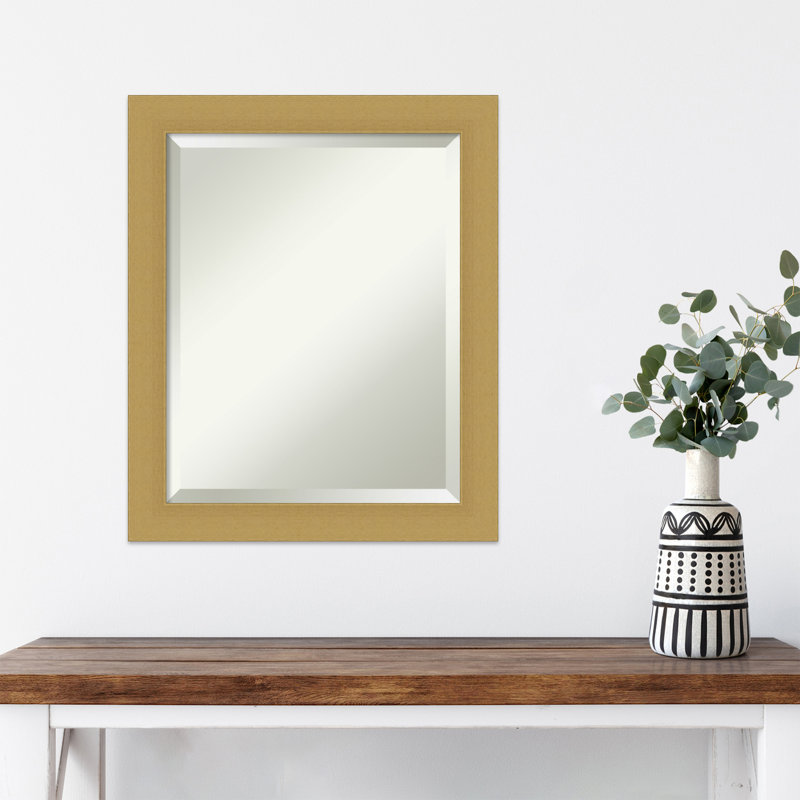 Miroir d'appoint mural Artura, 23,5 po x 19,5 po, Gris foncé