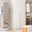 Miroir pivotant 360 ° pivotant sur 66 po x 14 po Pleine longueur avec miroir et support de rangement Portemanteau-1134069271-1124194057