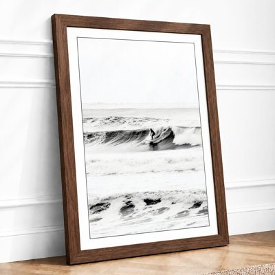 Tempestuous Shore Coastal - Framed Print